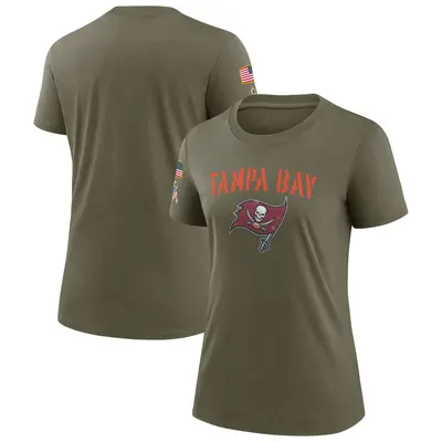 Women's Tampa Bay Buccaneers 2022 Salute To Service T-Shirt - Olive Legend