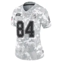 Women's Tanner Taula Tampa Bay Buccaneers 2024 Salute to Service Jersey - Arctic Camo Limited