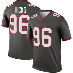 Youth Akiem Hicks Tampa Bay Buccaneers Pewter Alternate Jersey - Legend