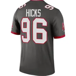 Youth Akiem Hicks Tampa Bay Buccaneers Pewter Alternate Jersey - Legend