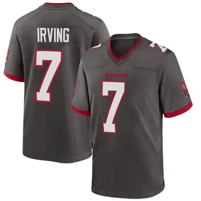 Youth Bucky Irving Tampa Bay Buccaneers Pewter Alternate Jersey - Game