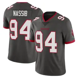 Youth Carl Nassib Tampa Bay Buccaneers Pewter Alternate Vapor Jersey - Limited