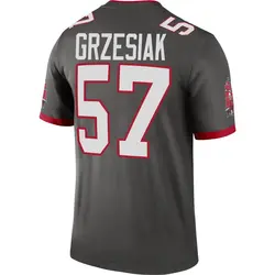 Youth Daniel Grzesiak Tampa Bay Buccaneers Pewter Alternate Jersey - Legend