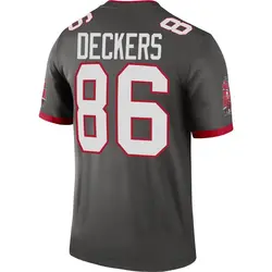 Youth Evan Deckers Tampa Bay Buccaneers Pewter Alternate Jersey - Legend