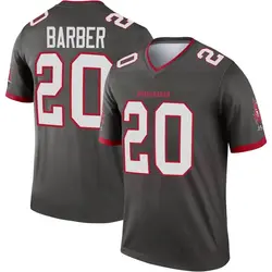 Youth Ronde Barber Tampa Bay Buccaneers Pewter Alternate Jersey - Legend