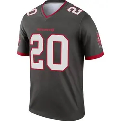 Youth Ronde Barber Tampa Bay Buccaneers Pewter Alternate Jersey - Legend