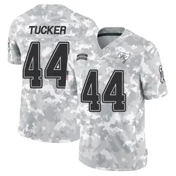 Youth Sean Tucker Tampa Bay Buccaneers 2024 Salute to Service Jersey - Arctic Camo Limited