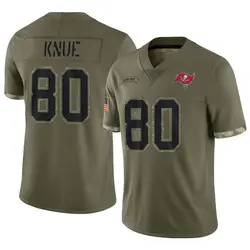 Youth Tanner Knue Tampa Bay Buccaneers 2022 Salute To Service Jersey - Olive Limited