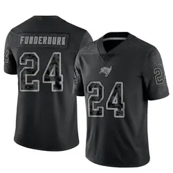 Youth Tyrek Funderburk Tampa Bay Buccaneers Reflective Jersey - Black Limited