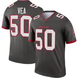 Youth Vita Vea Tampa Bay Buccaneers Pewter Alternate Jersey - Legend