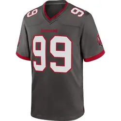 Youth Warren Sapp Tampa Bay Buccaneers Pewter Alternate Jersey - Game